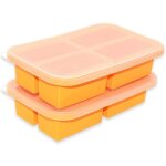 Lot de 2 moules � soupe en silicone pour cong�lateur, 1 tasse, avec couvercle, faciles � d�mouler, pour ...