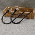 Lot de 2 noir embrasses de rideaux, crochets embrasse avec boule de cristal pour draperie, m�tal dor�, ...