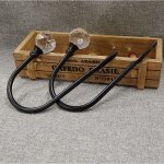 Lot de 2 noir embrasses de rideaux, crochets embrasse avec boule de cristal pour draperie, mtal dor, ...
