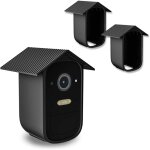 Lot de 2 noir �tuis en silicone pour cam�ra de surveillance eufycam 2c / 2c pro, domestique �tui de protection ...