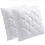 Lot de 2 oreillers 65 x 65, mousse à mémoire de forme, spécial cervicale, + 2 protèges oreillers microfibres ... Lot de 2 oreillers 65 x 65, mousse à mémoire de forme, spécial cervicale, + 2 protèges oreillers microfibres ...