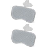 Lot de 2 oreillers rembourrs gris