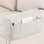 Lot de 2 organiseurs blancs pour table de chevet, housse de canap� et de chaise, sac de rangement pour ...