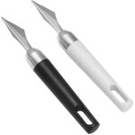 Feiyue - lot de 2 outils de gravure de fruits en acier inoxydable pour bricolage, graveur de fruits, ...