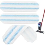 Lot de 2 pads compatibles vileda h2pro et o - cedar - t�tes de rechange en microfibre pour balai � essorage, ...