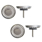 Lot de 2 panier de bonde automatique 80 mm, franke (ancienne r�f�rence 072335)