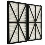 Lot de 2 panneaux filtres pour robot tiger shark - rcx70101pak2 - noir