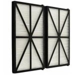 Lot de 2 panneaux filtres pour robot tiger shark - rcx70101pak2 - noir,