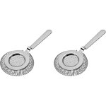 Lot de 2 passoires  cocktail professionnelles pour shaker et verre  mlange, acier inoxydable 304, ...