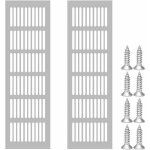 Lot de 2 pi�ces de grille de ventilation rectangulaire, grille de ventilation en aluminium, ventilation ...