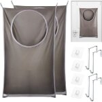 Lot de 2 pi�ces panier � linge suspendu, sac linge sale, sac a linge sale en tissu oxford, grande capacit� ...