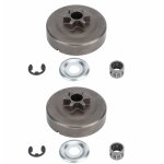 Lot de 2 pignons de tambour d'embrayage pour trononneuse stihl 017 018 021 023 025 ms170 ms180 ms210 ...