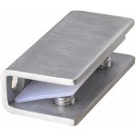 Lot de 2 pinces de fixation pour porte de douche en verre - charnires fixes en acier inoxydable - supports ...