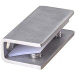 Lot de 2 pinces de serrage pour porte de douche en verre - charnière fixe en acier inoxydable - support ... Lot de 2 pinces de serrage pour porte de douche en verre - charnière fixe en acier inoxydable - support ...