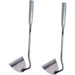 Lot de 2 pioches  manche en fer forg, houe, outils manuels de dsherbage, houe  main de jardinage, ...