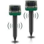 Lot de 2 piquets solaires anti - rats ? rpulsif anti - rats  ultrasons ? rpulsif solaire contre les ...