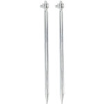 Lot de 2 piquets de terre portables en fer plaqu� cuivre avec connexion filet�e pour cl�tures �lectriques, ...