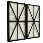 Lot de 2 plaques filtrantes pour robot tiger shark ? rcx70101pak2 ? noir