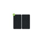 Lot de 2 plaques de protection en verre 'mosaque' - noir - l 50 x l 28, 5 cm - livraison gratuite
