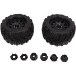 Lot de 2 pneus et roues pour voiture radiocommand�e � l'�chelle 1 / 8 (pi�ce de rechange).