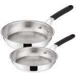 Lot de 2 poêles inox 24 / 28cm lagostina 012896600002 Lot de 2 poêles inox 24 / 28cm lagostina 012896600002