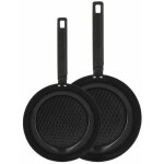 Lot de 2 po�les menastyl 6020297 - aluminium - 24 et 28 cm - tous feux dont induction