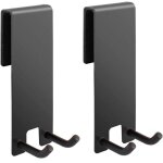 Lot de 2 porte - serviettes sans per�age pour cabine de douche, crochets de douche en acier inoxydable ...