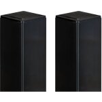 Casanoov - lot de 2 poteaux en fer dario 8x8cm h. 270cm noir mat