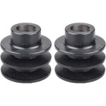 Lot de 2 poulies à courroie 19 mm / 20 mm alésage 54 / 56 mm de diamètre poulie à double rainure pour ... Lot de 2 poulies à courroie 19 mm / 20 mm alésage 54 / 56 mm de diamètre poulie à double rainure pour ...