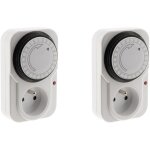 Lot de 2 programmateurs journaliers m�caniques + voyant 3500w - otio