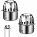 Lot de 2 protections de goutti�res en acier inoxydable pour goutti�res, goutti�res, protection des feuilles, ...