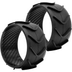 Lot de 2 protection de roue xl - amlioration de la traction - pour worx landroid - profil de tondeuse ...