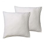 Lot de 2 prot�ges - oreillers blanc 100% coton - 65x65 cm - blanc
