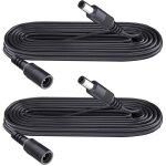 Lot de 2 rallonges d'alimentation cc 5, 5 mm x 2, 1 mm, pour caméra de vidéosurveillance, caméra ip wifi, ... Lot de 2 rallonges d'alimentation cc 5, 5 mm x 2, 1 mm, pour caméra de vidéosurveillance, caméra ip wifi, ...