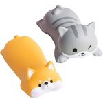 Lot de 2 repose - poignets motif animal. support de poignet mignon et adapt� � la souris. tapis de souris ...