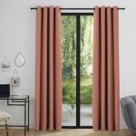 Lot de 2 rideaux occultant 140 x 260 cm  night  rose bois
