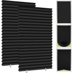 Lot de 2 rideaux occultants temporaires, sans per�age, avec 4 clips, pour fen�tres de chambre, cuisine, ...