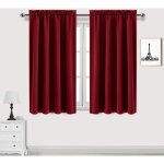 Lot de 2 rideau passe tringle tenture opaque d�coration de petite fen�tre chambre placard / porte / cuisine, ...