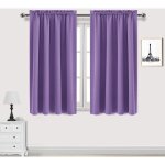 Lot de 2 rideau passe tringle tenture opaque d�coration de petite fen�tre chambre placard / porte / cuisine, ...