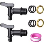 Lot de 2 robinet cuve plastique pour citerne de pluie robinet de rechange robinet cuve plastique 3 / ...