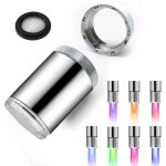 Lot de 2 robinet d'eau led color�, embout de robinet avec 7 couleurs changement, robinet lumineux � led, ...