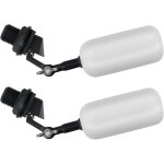 Lot de 2 robinets à flotteur à bille de 1 / 2 pouce, bras réglable pour abreuvoirs pour bétail, aquariums, ... Lot de 2 robinets à flotteur à bille de 1 / 2 pouce, bras réglable pour abreuvoirs pour bétail, aquariums, ...
