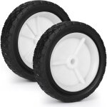 Lot de 2 roues en caoutchouc de 175 mm de diamtre, brouette de tondeuse  gazon de 18 cm, capacit de ...