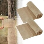 Lot de 2 rouleaux de papier de protection en toile de jute pour prot�ger les �corces - 30 x 500 cm - ...