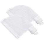 Lot de 2 sacs filtrants pour nettoyeur de piscine polaris 280 et 480 design zipp� et r�glable en blanc ...