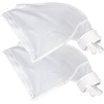 Lot de 2 sacs filtrants pour piscine polaris 360 et 380 avec fermeture � glissi�re et velcro blanc