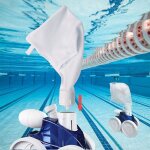 Lot 2 sacs compatible polaris pool robot 360&380 sac de filtre de rechange, blanc