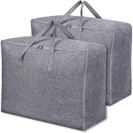 Lot de 2, sac de rangement pour couette en �pais, sac rangement vetement sous lit housse rangement couette ...
