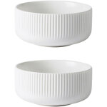 Lot de 2 saladiers, grand saladier de service, bol profond pour la cuisine, ensemble de bols en c�ramique ...