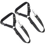 Lot de 2 sangles de ceinture de s�curit� pour chien et chat, r�glables, en nylon, pour appui - t�te de ...
